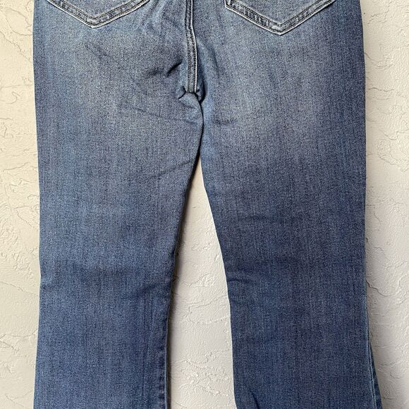 Cello Women’s Flare Denim Jeans Slit Leg Size 3 Blue - Picture 9 of 13